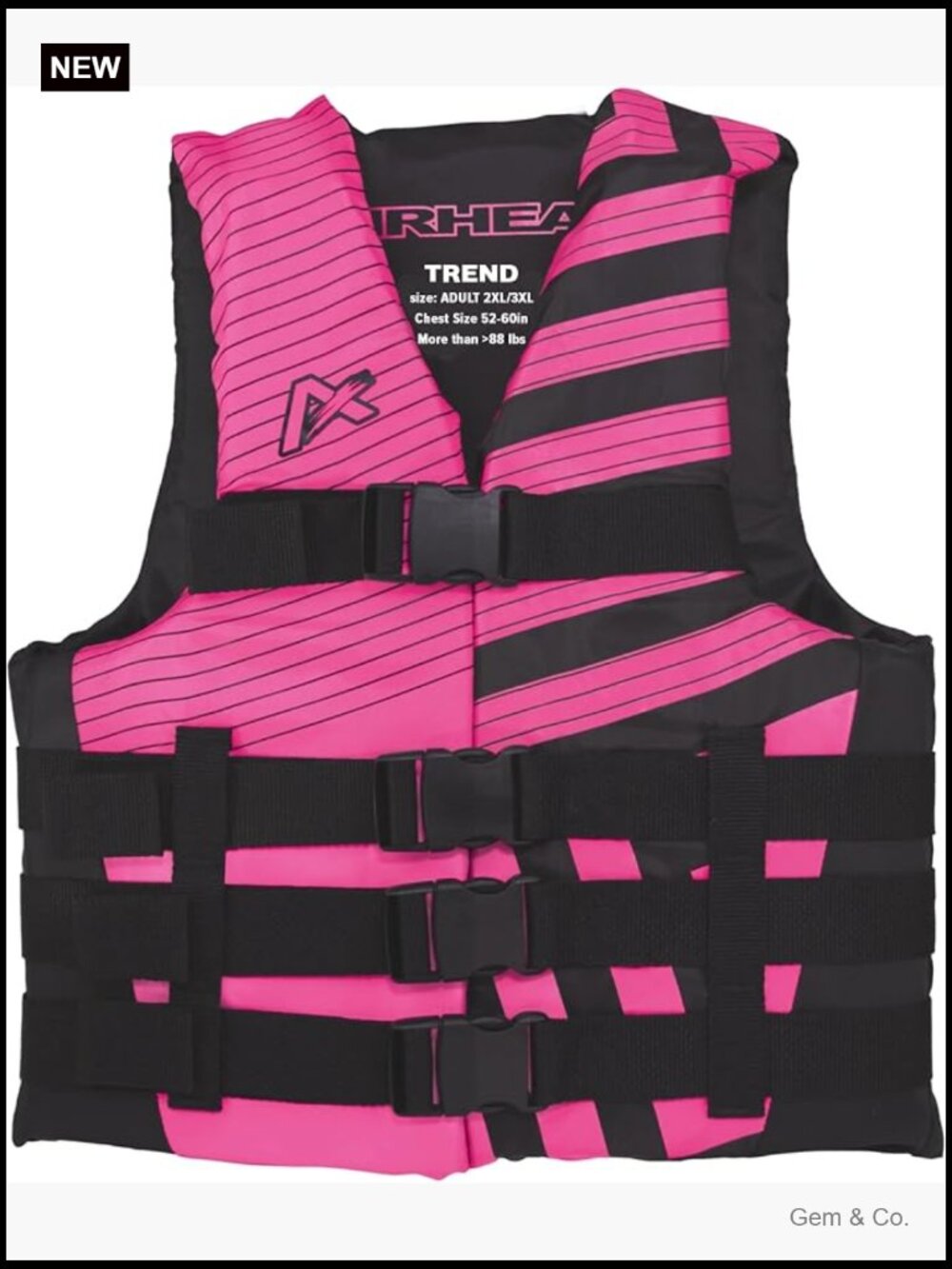 USCG Approved Life Jacket for Adults & Kids - Type III PFD for Boating, Tubing